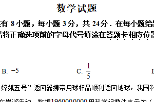 2025年江苏省连云港市中考数学试题（含解析）
