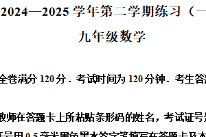2025年江苏省南京市建邺区中考一模数学试卷（含解析）