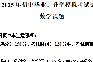 2025年江苏省南通市崇川如皋联考中考二模数学试卷 (2)（含解析）