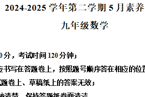 2025年江苏省苏州工业园区星汇学校中考数学二模试卷（含解析）