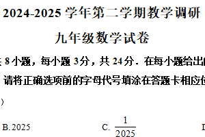 2025年江苏省苏州市工业园区星湾学校中考数学二模试题（含解析）