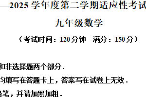 2025年江苏省泰州市靖江市中考一模数学试题（含解析）