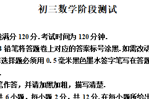 江苏省南京市第二十九中学2024-2025学年九年级数学3月阶段测试数学试卷（含解析）