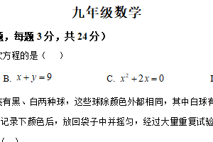 江苏省扬州市江都区邵樊片2024-2025学年下学期九年级数学第一次月考试卷（含解析）