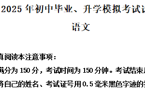 2025年江苏省南通市启东市中考一模语文试题（含解析）