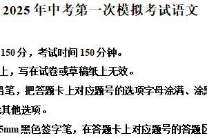 2025年江苏省宿迁市宿城区中考一模语文试题（含解析）