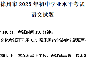 2025年江苏省徐州市中考模拟语文试题 (1)（含解析）