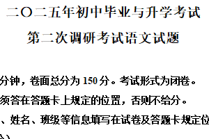 2025年江苏省盐城市建湖县中考二模语文试题（含解析）