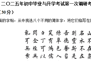 2025年江苏省盐城市响水县部分校中考第一次检测语文试题（含解析）