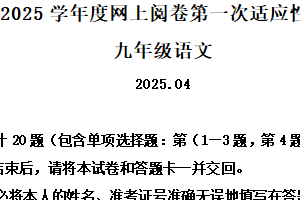 2025年江苏省扬州市高邮市中考一模语文试题（含解析）
