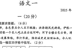 2025年江苏省淮安市淮安市开明教育集团联考一模语文试题（无答案）