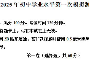 2025年江苏省宿迁市泗阳县中考一模英语试题（含解析）