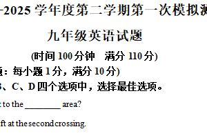 2025年江苏省徐州市树人初级中学中考一模英语试题（含解析）
