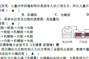 2025年江苏省无锡市经开区中考一模物理试题（含答案）