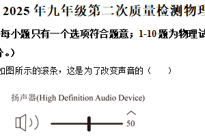 2025年江苏省徐州市新沂市中考二模物理试题（含解析）