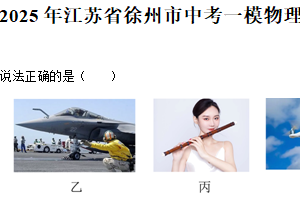 2025年江苏省徐州市中考一模物理试题（含解析）