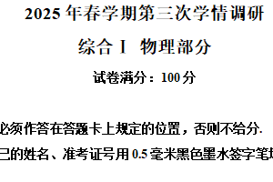 2025年江苏省盐城市盐都区中考三模物理试题（含解析）
