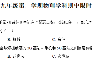 2025年江苏省镇江市丹阳市华南实验学校中考一模（4月）物理试卷（含解析）