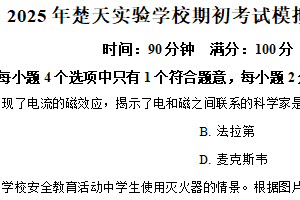 江苏省泰州市楚天实验学校2024－2025学年九年级下学期开学测试物理试题（含解析）