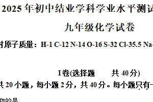 2025年江苏省常州市溧阳市燕湖初级中学中考三模化学试卷（含解析）