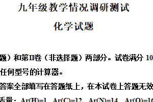 2025年江苏省常州市天宁区实验初级中学中考一模化学试题（含解析）