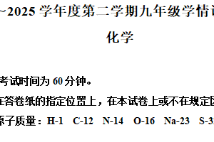 2025年江苏省南京市玄武区中考二模化学试题（含解析）