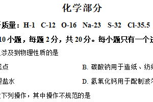 2025年江苏省宿迁市宿豫区中考一模化学试题（含解析）