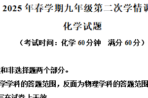 2025年江苏省泰州市泰兴市中考二模化学试题（含解析）
