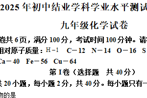 2025年江苏省镇江市中考一模化学试题（含解析）