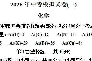 江苏省常州市溧阳市第六中学2024-2025学年九年级下学期三月结业考试化学试题（含解析）