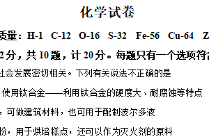 江苏省宿迁市泗阳县2024-2025学年九年级下学期第一次模拟考试化学试题（含解析）