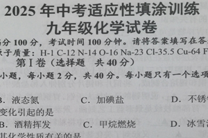 2025年江苏省镇江市模拟预测化学试题（无答案）