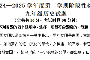 2025年江苏省徐州市中考模拟历史试题（含答案）