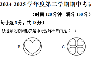 江苏省泰州市海陵区第二中学附属初中2024-2025学年下学期七年级数学期中试卷（含解析）