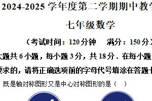 江苏省泰州市靖江外国语学校2024-2025学年七年级下学期期中数学试卷（含解析）