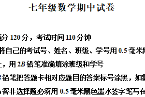 江苏省无锡市惠山区2024-2025学年七年级下期中考试数学试题（含解析）