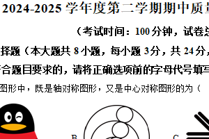 江苏省盐城市东台市第五教育联盟期中2024-2025学年七年级下学期4月期中数学试题（含解析）
