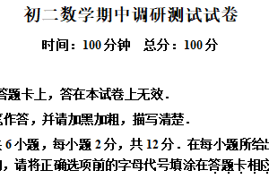 江苏省南京师范大学附属中学新城初级中学四校2024—2025学年下学期八年级数学期中考试试卷（含解析）