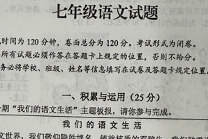 江苏省盐城市滨海县第一初级中学2024-2025学年七年级下学期期中考试语文试题（无答案）