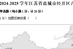 江苏省盐城市经开区2024-2025学年八年级下学期期中历史试卷（含解析）