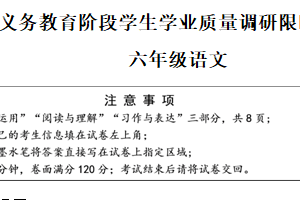 2024-2025学年江苏省淮安市清江浦区统编版六年级下册期中考试语文试卷（含解析）