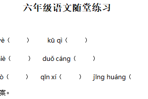 2024-2025学年江苏省盐城市盐都区统编版六年级下册期中考试语文试卷（含解析）