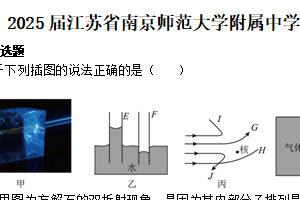 2025届江苏省南京师范大学附属中学高三下学期4月模拟物理试卷（含解析）