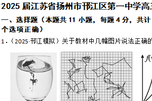 2025届江苏省扬州市邗江区第一中学高三下学期第二次质量检测物理试卷（含解析）