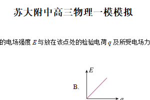 江苏省苏州市苏大附中2024-2025学年高三下学期3月月考物理试题（含解析）