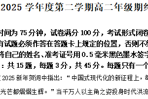 江苏省盐城市2024-2025学年高二下学期期末考试政治试卷（含解析）
