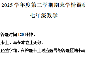 江苏省宿迁市宿城区新区共同体 2024-2025学年七年级下学期6月期末考试数学试题（含解析）