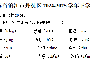 江苏省镇江市丹徒区2024-2025学年七年级下学期6月期末考试语文试题（含解析）
