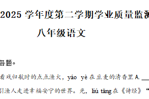 江苏省南通市海安市2024-2025学年八年级下学期期末语文试题（含解析）
