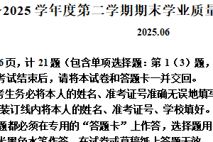 江苏省扬州市高邮市2024-2025学年八年级下学期期末语文试题（含解析）